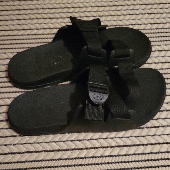 Chaco Black Slide Sandals - Picture 1 of 4
